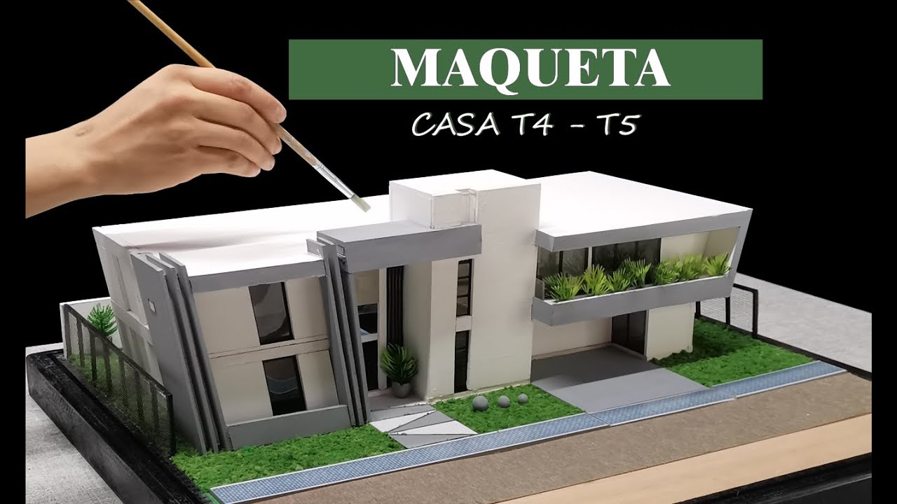 Maqueta Casa T4-T5 / TENNIS PARK / how to make a model of a house