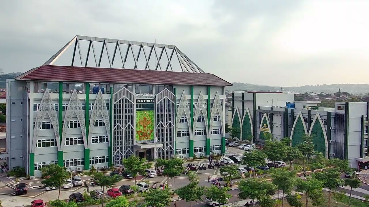 Footage Drone View UIN Walisongo Semarang 4K Video Original