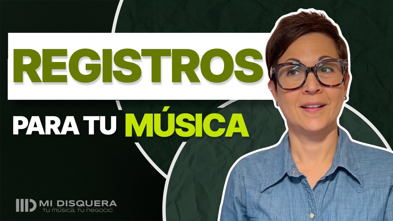 Estos son TODOS LOS REGISTROS que necesitas para tu música