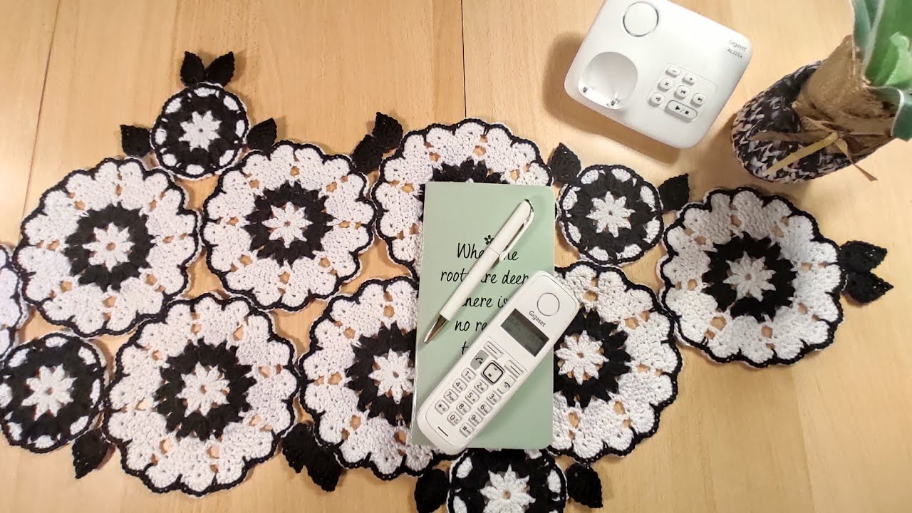 CROCHET: Table Runner Tutorial for Beginners Tischlaufer (Part 2)