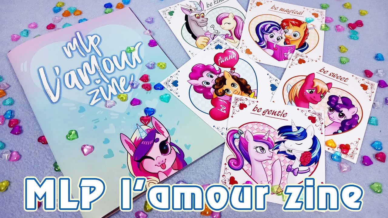 Обзор MLP l'amour zine + мой мерч с парочками My Little Pony