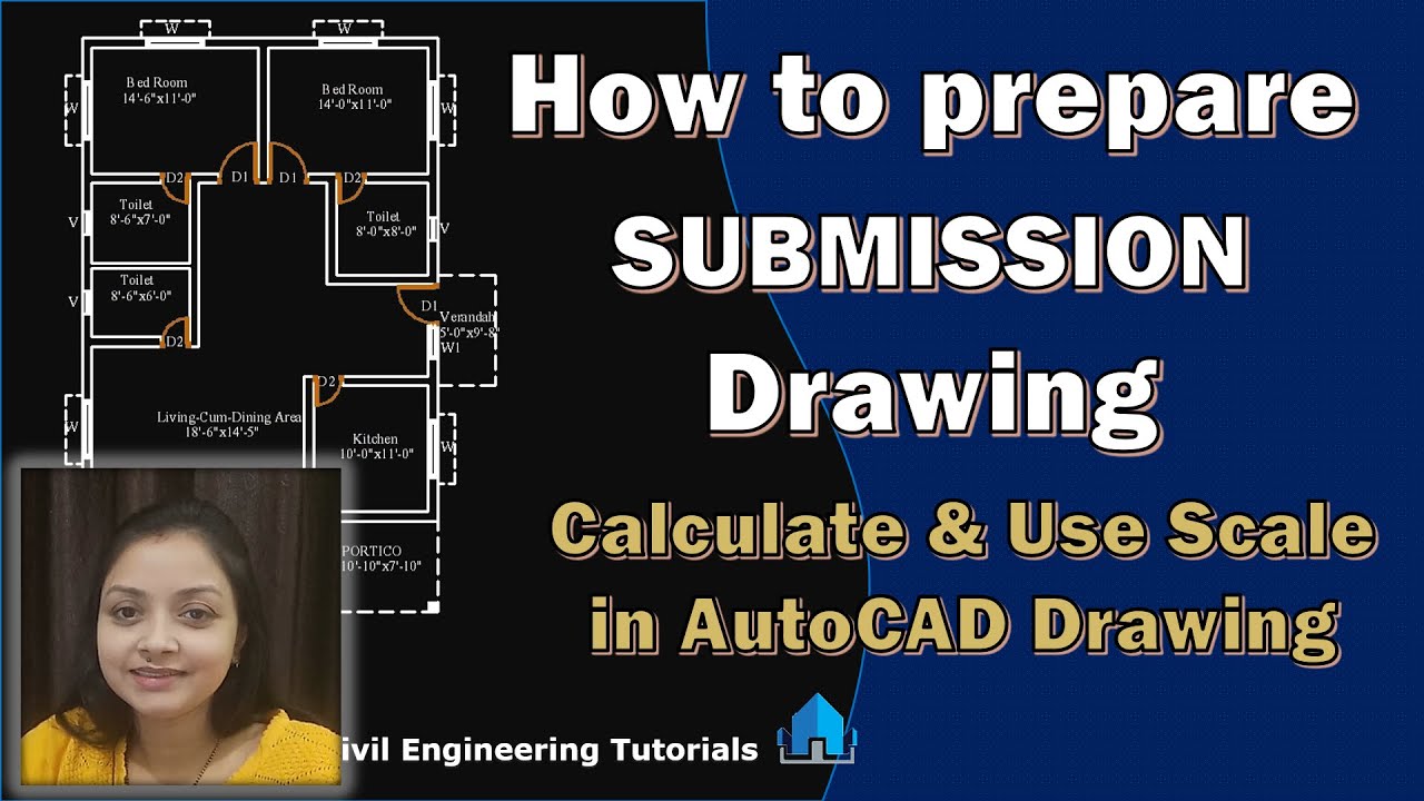 How to Prepare SUBMISSION Drawing || Calculate & Use Scale in AutoCAD Drawing || Building #2