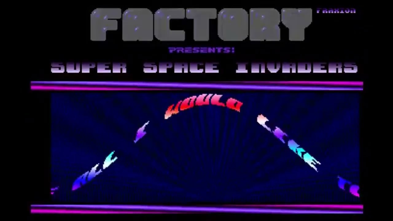 Amiga Cracktro Super Space Invaders by Vision Factory