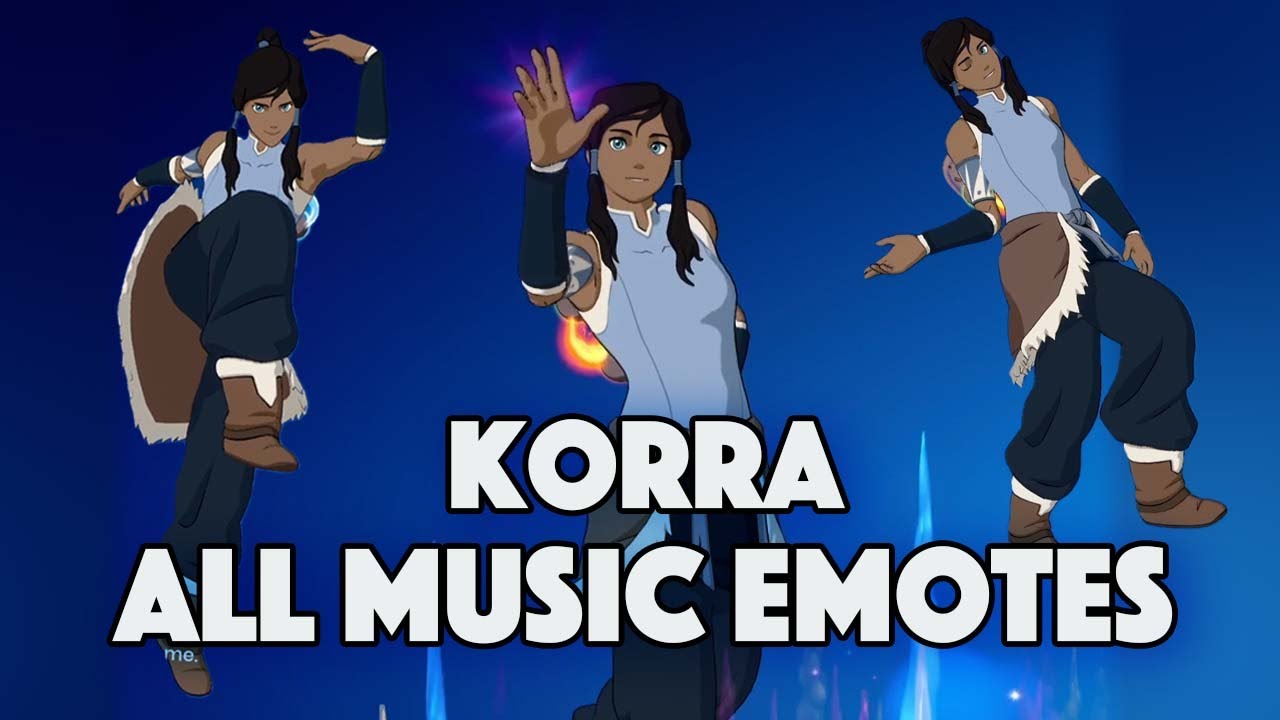 Korra Dances All Emotes (That We Have) - FORTNITE x AVATAR