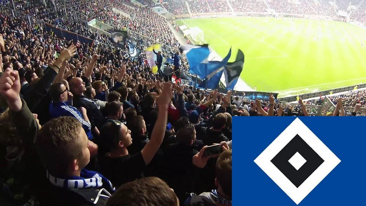 Hamburger SV Ultras: Fangesänge/Stimmung/Support Gästekurve FCA-HSV