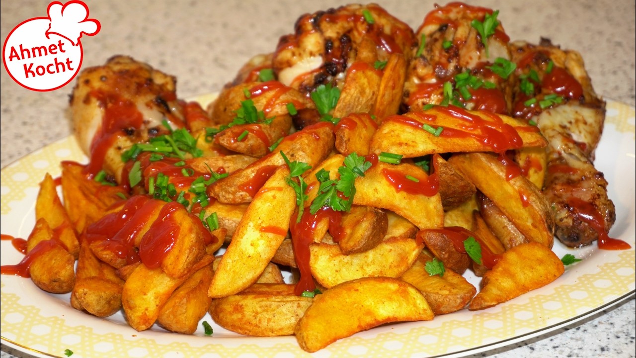 Hühnchenkeule mit Pommes | Ahmet Kocht | kochen | Folge 653