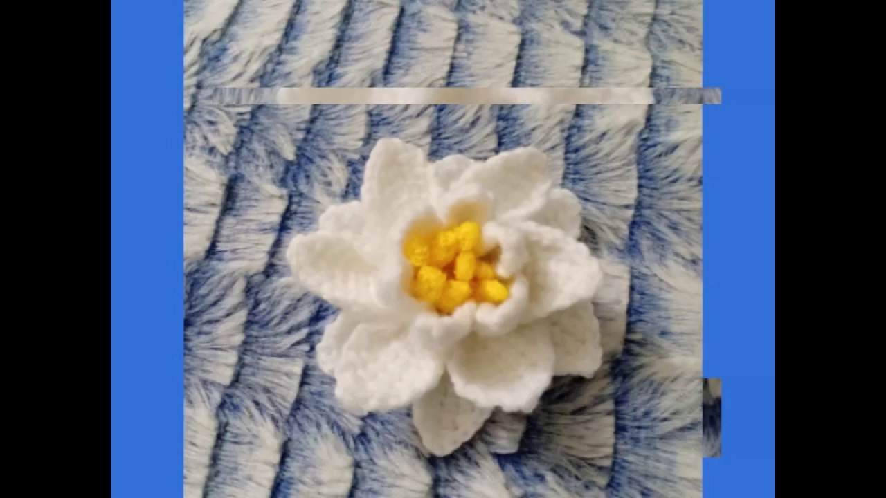 LOTUS FLOWER CROCHET#lotusflower #crochetlotus#crochetcrosia