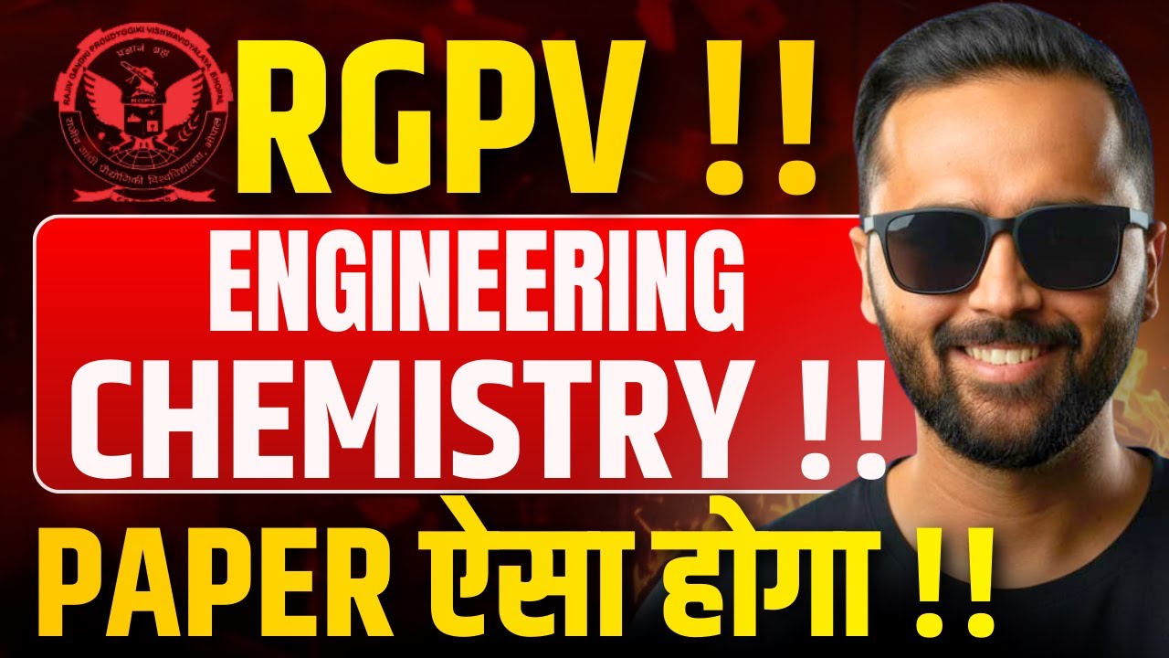 RGPV Engineering Chemistry Paper Aisa Hoga !! | Most Expected Pattern | Pradeep Giri Sir