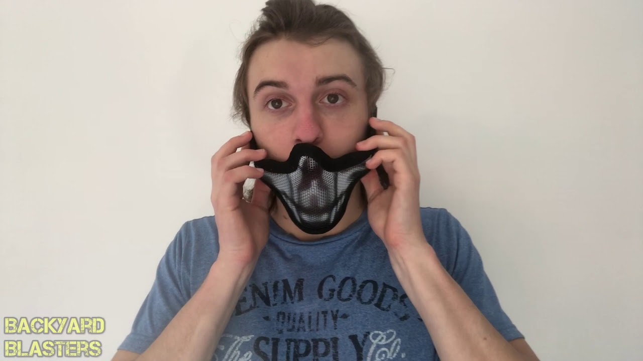 Tactical Face Mask Metal - Protection for Gelsoft/airsoft/nerf | Backyard Blasters