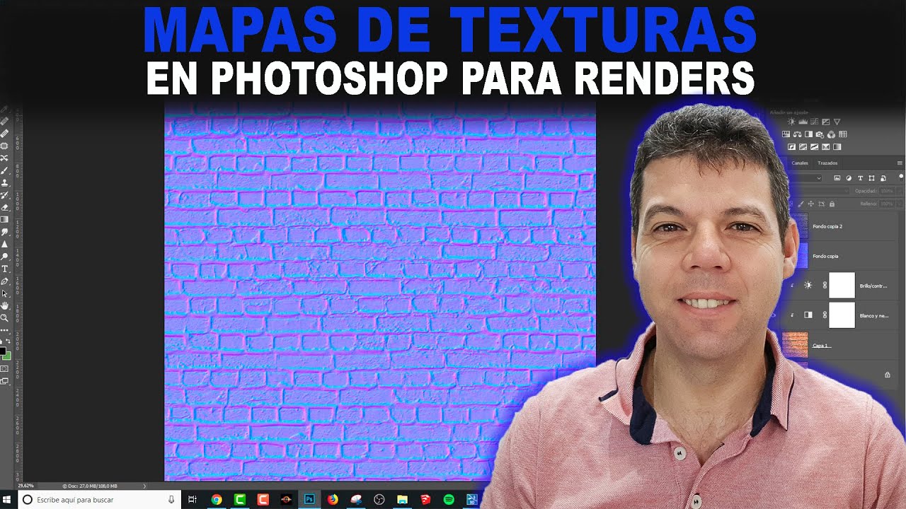 Cómo crear mapas de texturas con Photoshop para renders