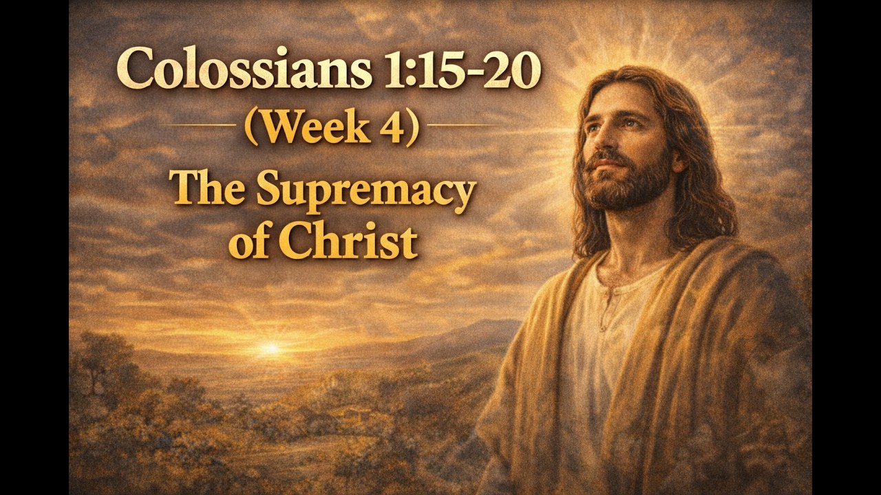 Colossians 1:15-20 (Week 4) The Supremacy of Christ