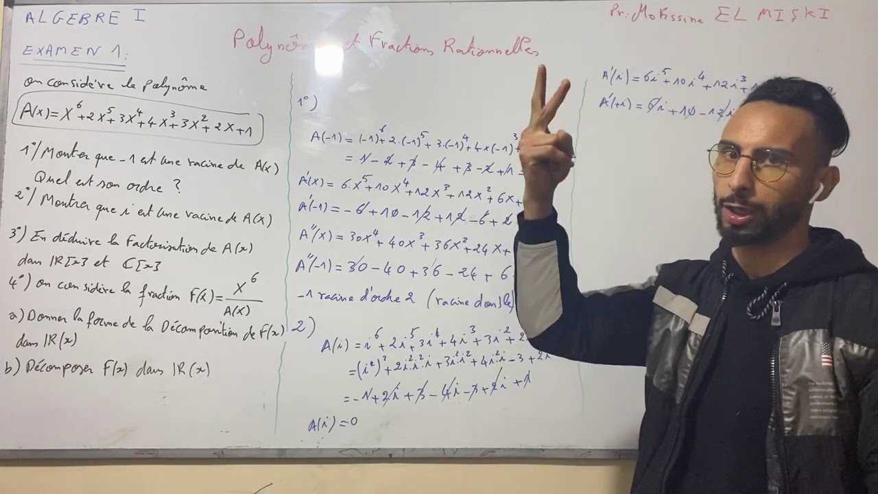 Algèbre 1 Polynômes et fractions rationnelles Examen N1