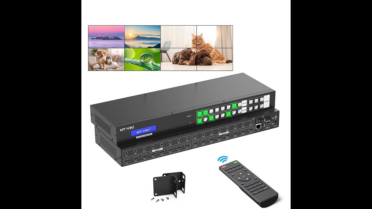 MT-VIKI 4K 8x8 Seamless HDMI Matrix with video wall 2x4,