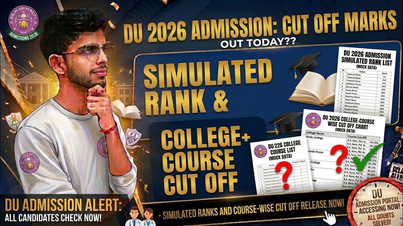 Delhi University Admission 2026 | Simulated Rank, Cut Off & College Prediction