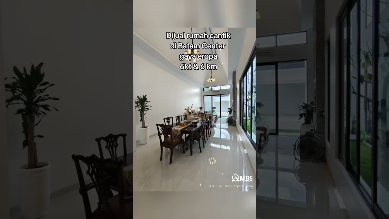 Dijual rumah Batam Center dengan gaya eropa cantik siap huni