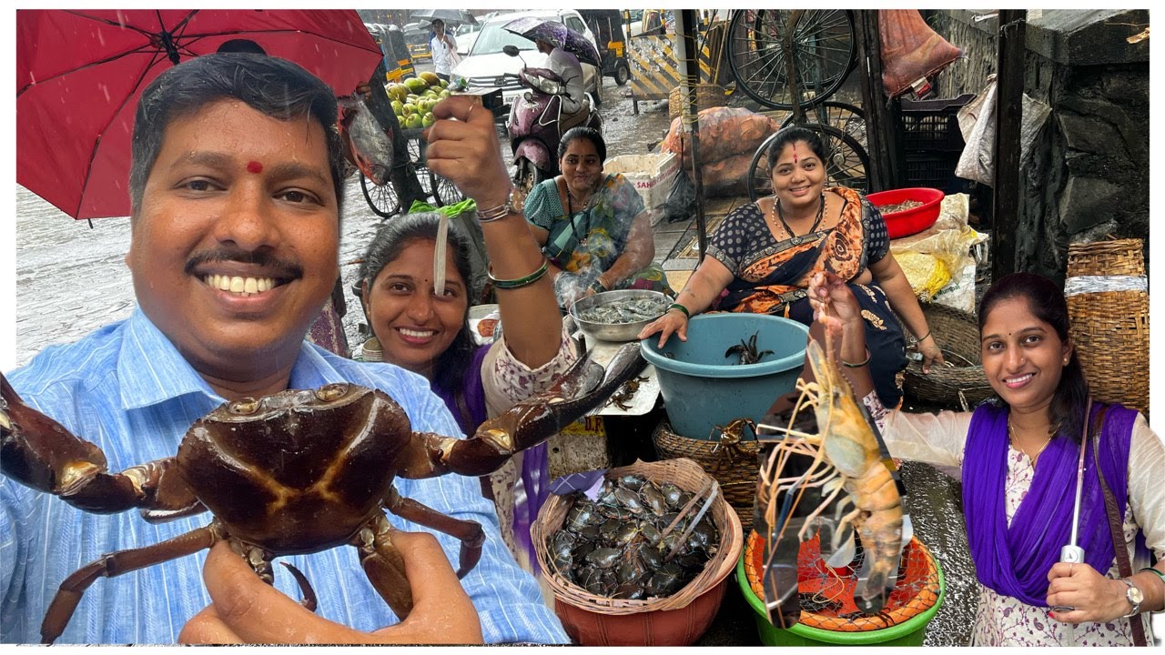 कल्याण मधील स्वस्त खेकडा आणि मच्छी मार्केट 😍 | Kalyan Wholesale Fish Market | S For Satish  | Kalyan