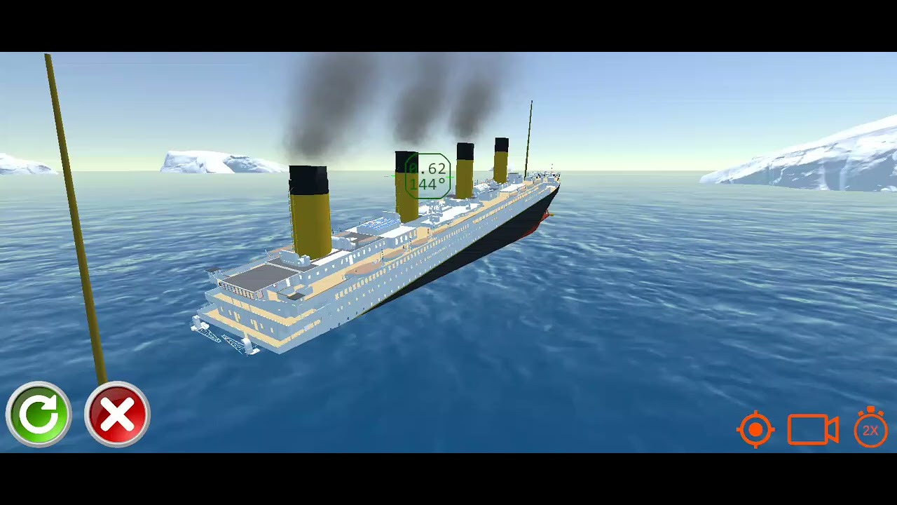 The sinking of the titanic!