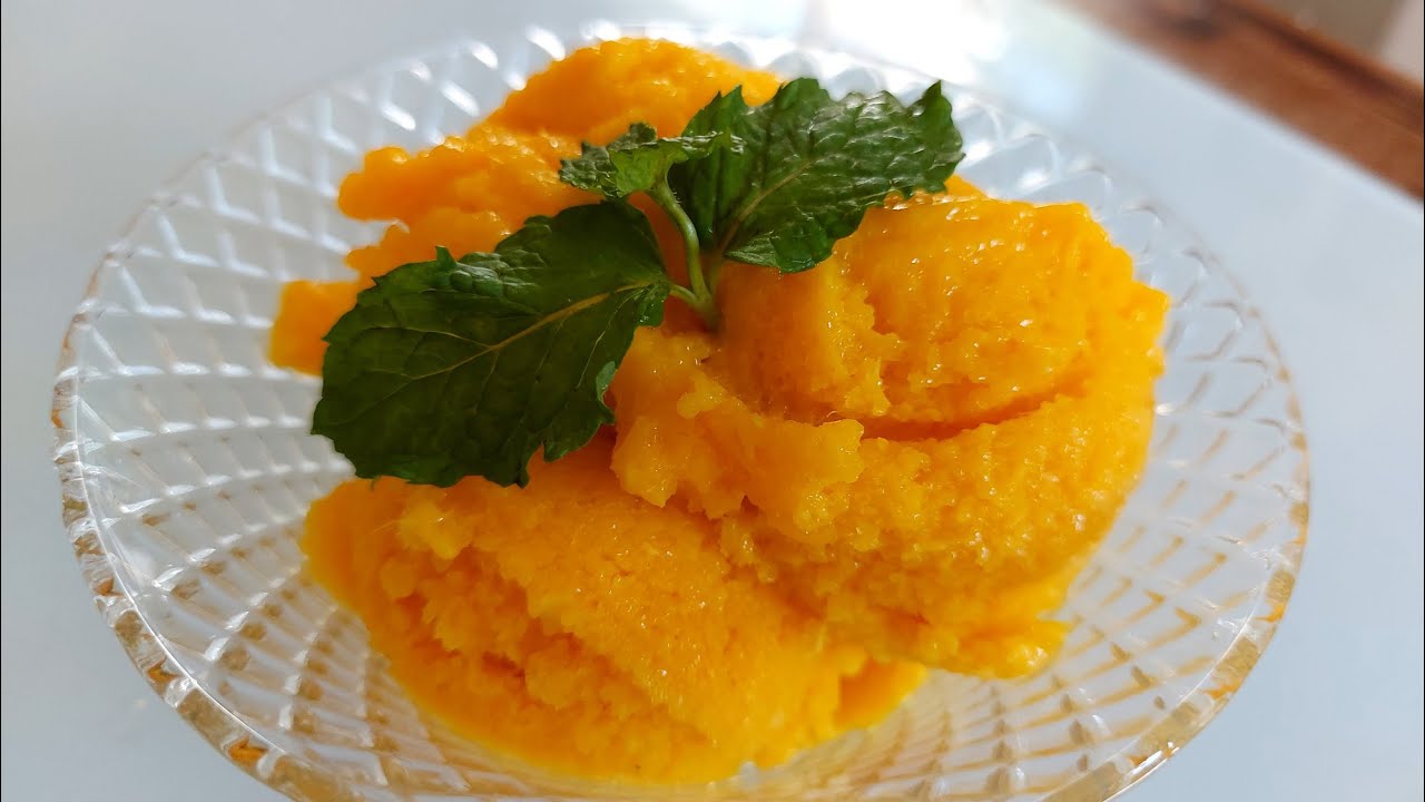 Receita de Sorvete de Manga com Leite de Coco: Pura 