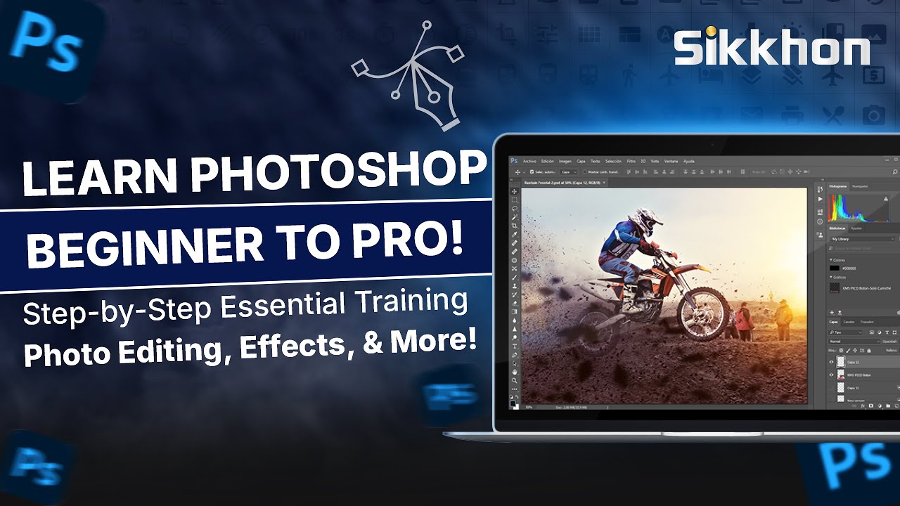 01- ফটোশপ বাংলা টিউটোরিয়াল, Photoshop Full Course Bangla Tutorial | Sikkhon