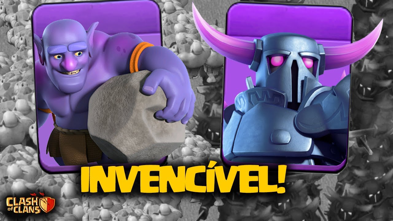 A MEGA ESTRATÉGIA DE PEKKA E BOWLER É INSANA! CLASH OF CLANS