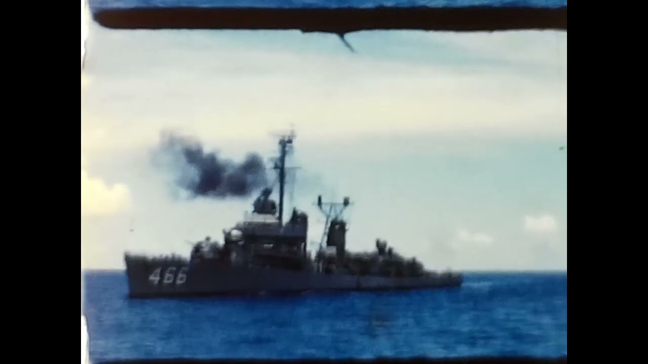 Navy ops   Tampa, USS Waller DD/DDE-466, possibly with USS Randolf CV-15.