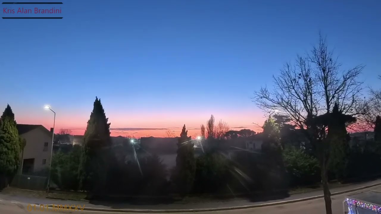 L'alba del primo giorno del 2025.