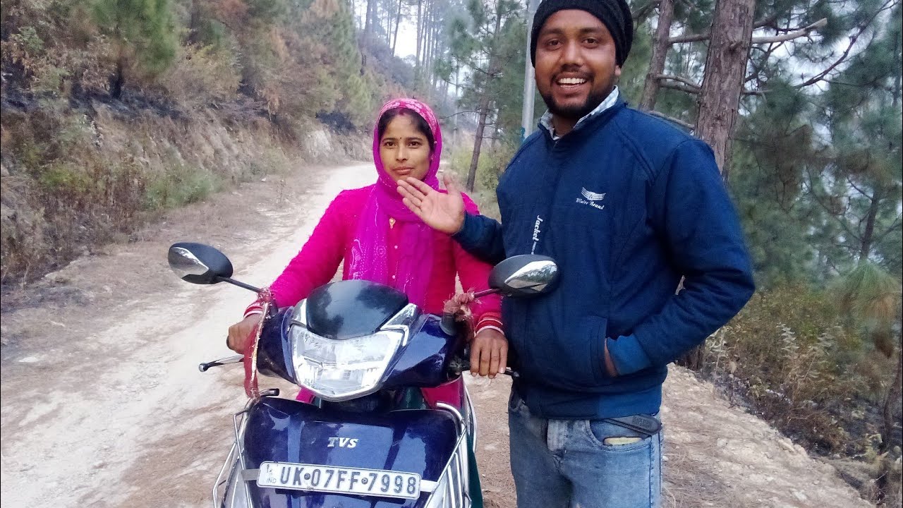 आज श्रीमती जी को सिखाई गाड़ी पहली बार 🛵।।Pahadi Lifestyle vlog|| 
