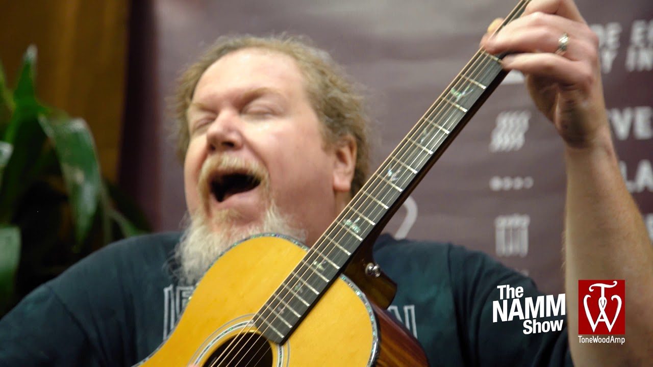 Ben Lacy at ToneWoodAmp Booth - Winter NAMM 2019 - addictive Wah