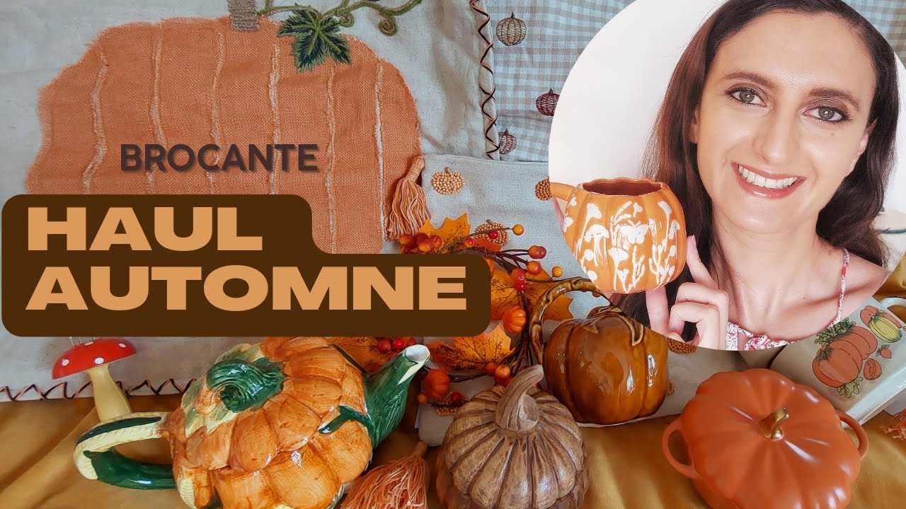 🍂 Haul spécial décoration d'Automne! (Partie 1)🍁 New decorations and Vintage Flea Market for Fall! 🍂