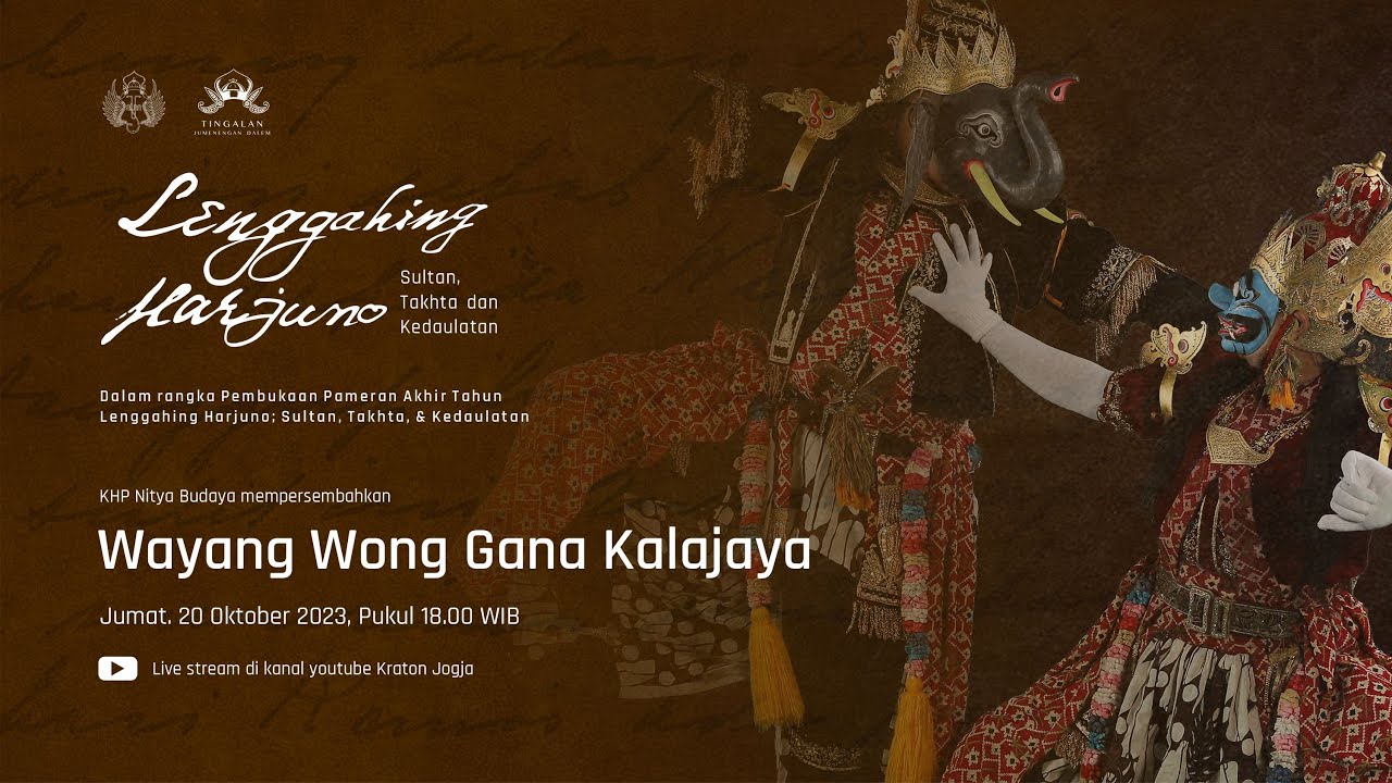 Pembukaan Pameran Lenggahing Harjuno - Wayang Wong Gana Kalajaya