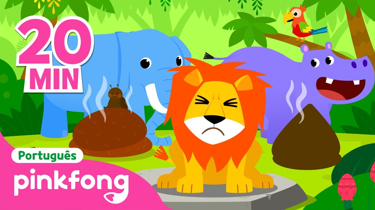 💩 Olhe Cocô dos Animais e mais músicas | + Completo | Pinkfong, Bebê Tubarão! Canções para Crianças