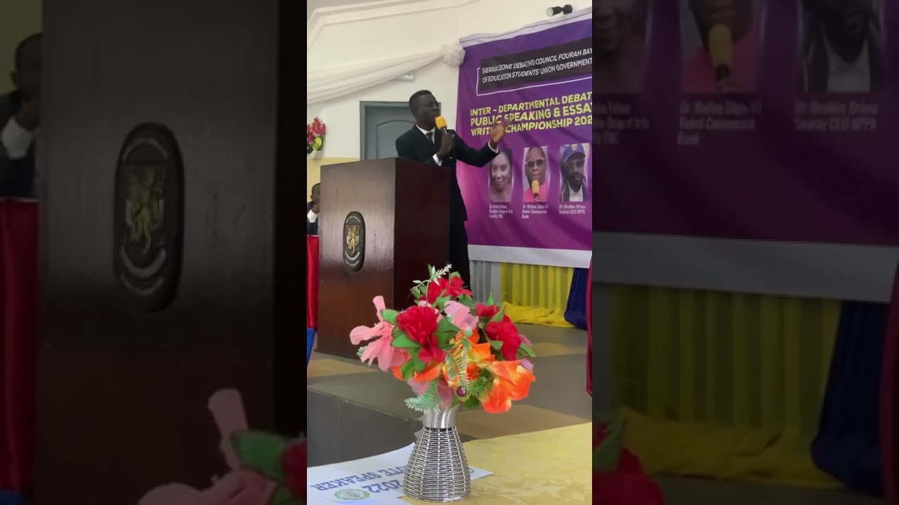Interdepartmental debate University of Sierra Leone FBC 2022