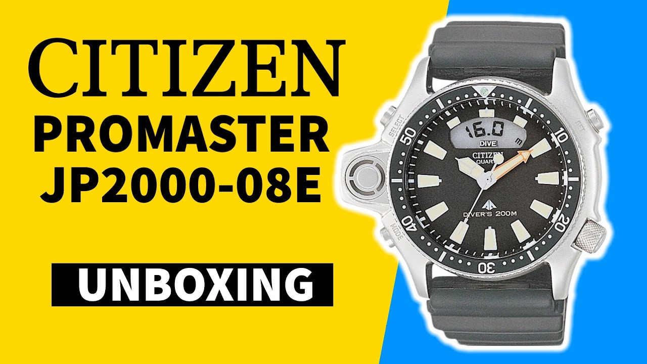 Citizen ProMaster JP2000-08E Unboxing