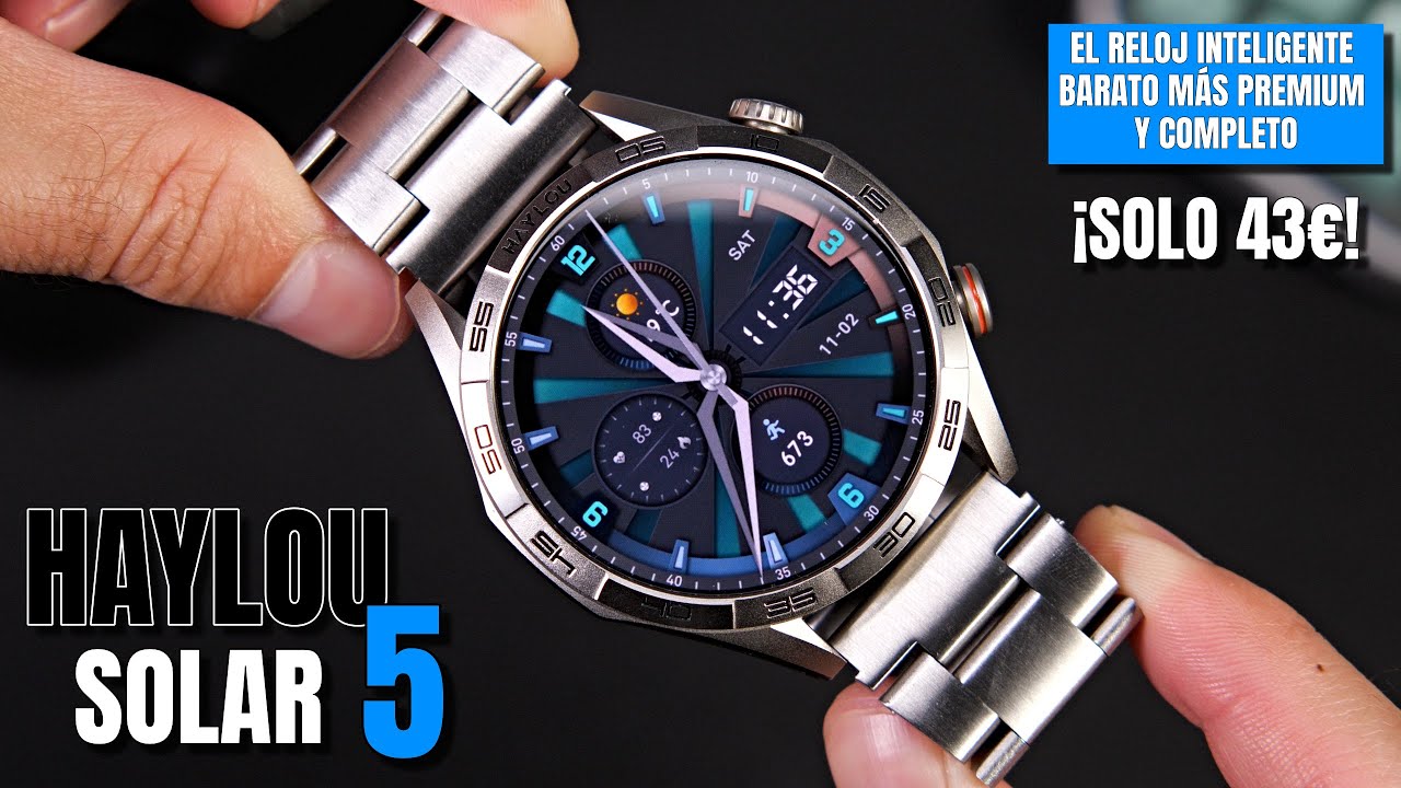 HAYLOU Solar 5 ⌚ El reloj inteligente BARATO más premium y completo | REVIEW