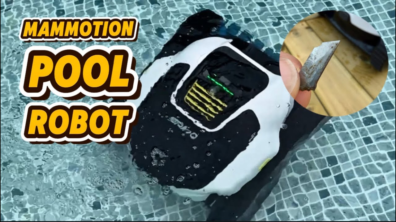 Mammotion Spino E1 &ndash; Sveriges f&ouml;rsta poolrobot hittar vasst knivblad i min pool!