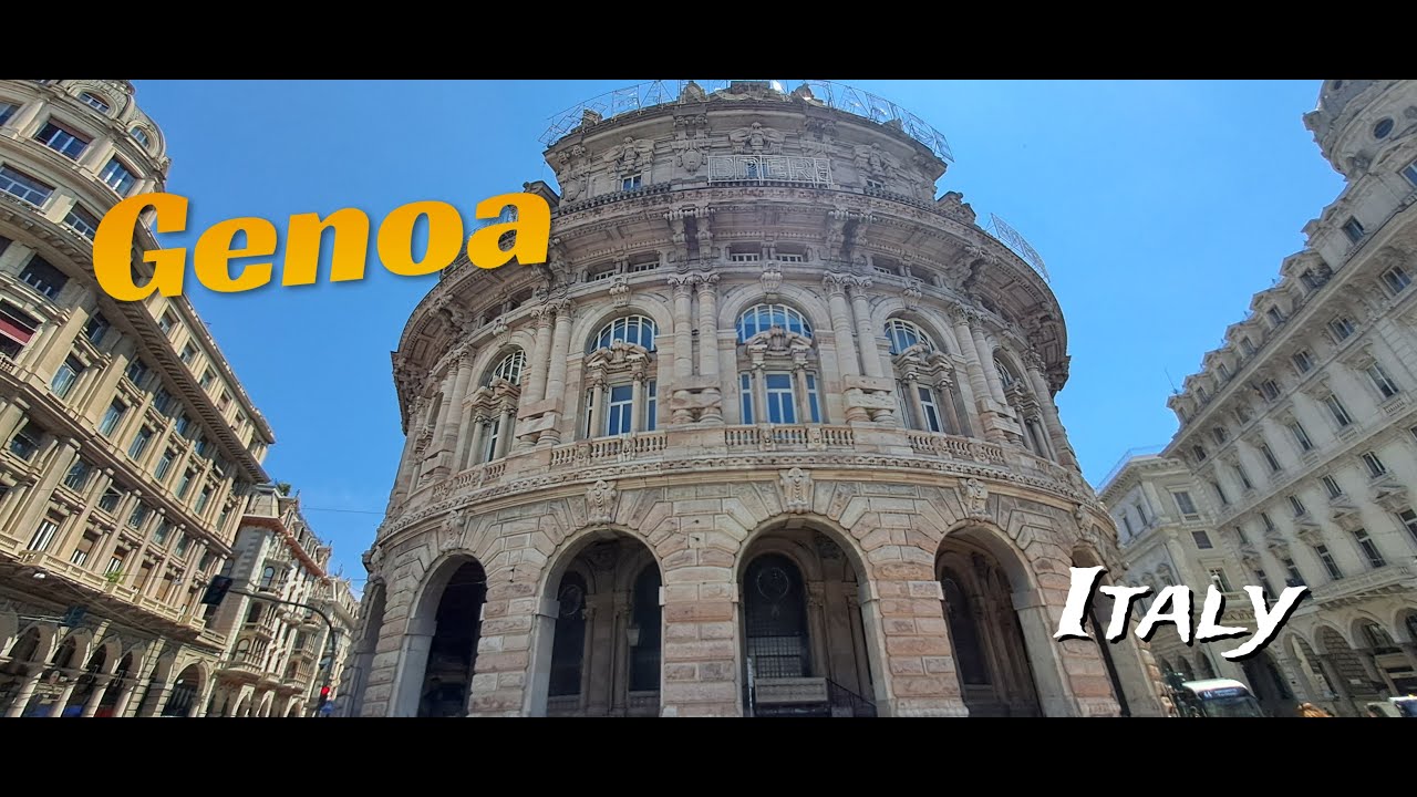 Genoa / Italy / 4 K / Walking Tour