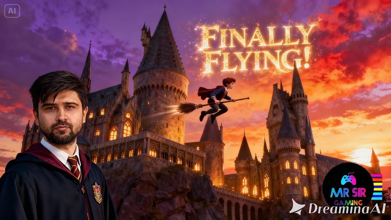 FINALLY FLYING! 🦅 Hogwarts Legacy Flying Class & First Broom