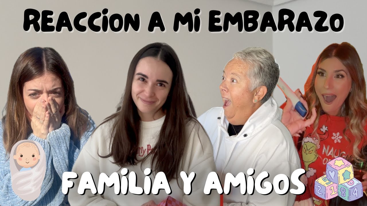 REACCIÓN DE FAMILIARES Y AMIGOS AL EMBARAZO 👶🏻🍼 | Laura Yanes
