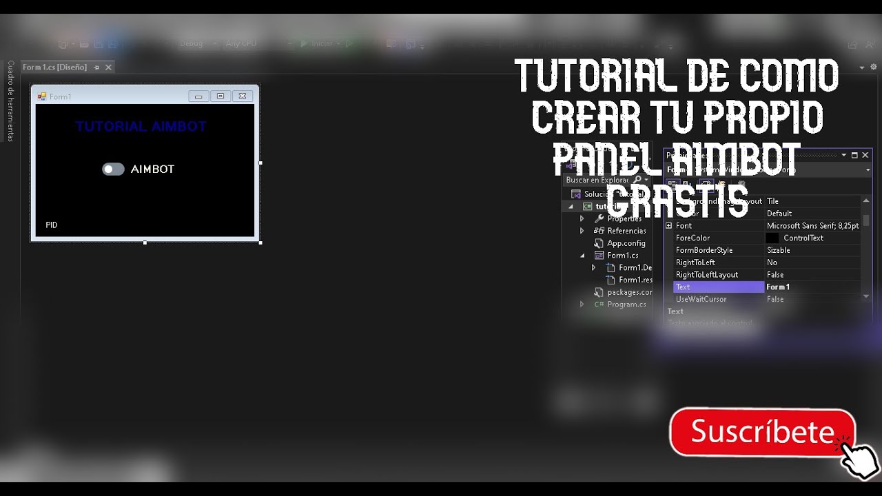 TUTORIAL DE COMO CREAR TU PROPIO PANEL AIMBOT ✔😎 #parte1