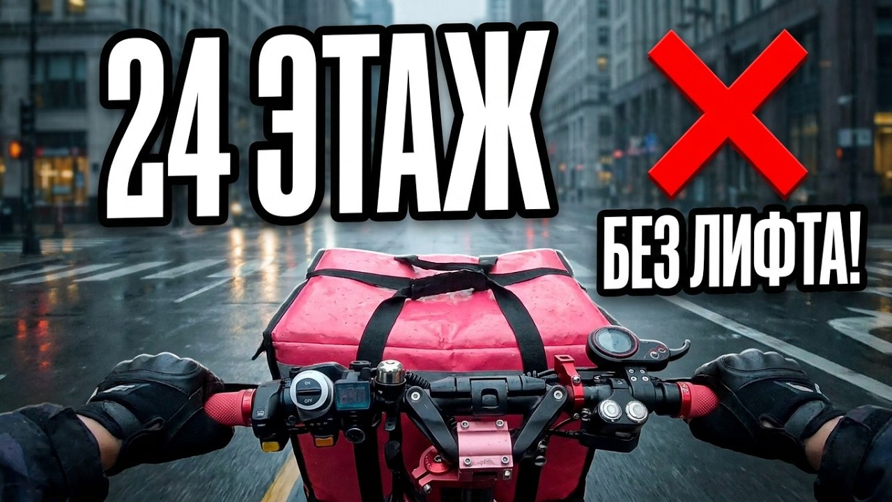 РАБОТА В ДОСТАВКЕ САМОКАТ / СКОЛЬКО ЗАРАБОТАЛ ЗА 4 ЧАСА / ОТ ПЕРВОГО ЛИЦА