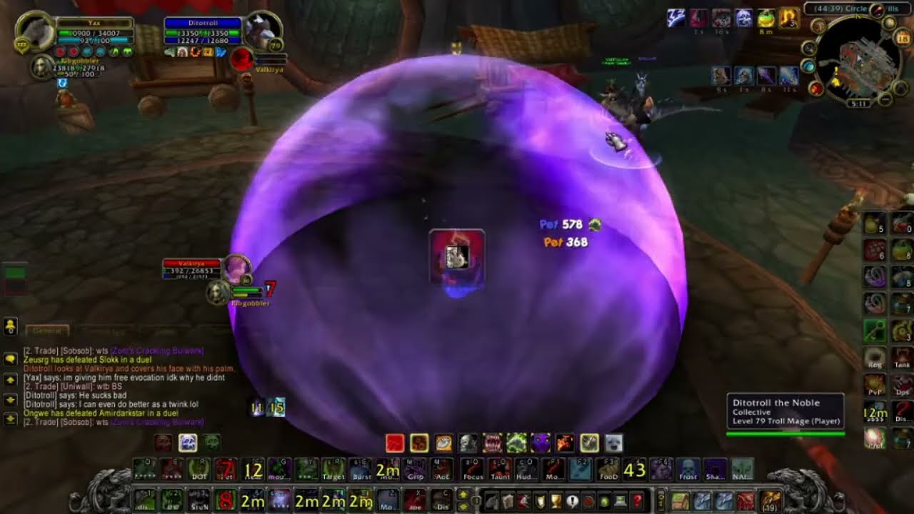 Hybrid DK toying a  BiS Frost Mage w/ mercy 3.3.5a