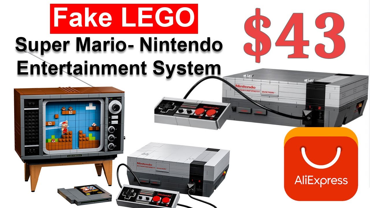 Fake Lego  Super Mario - Nintendo Entertainment System (71374) from Aliexpress
