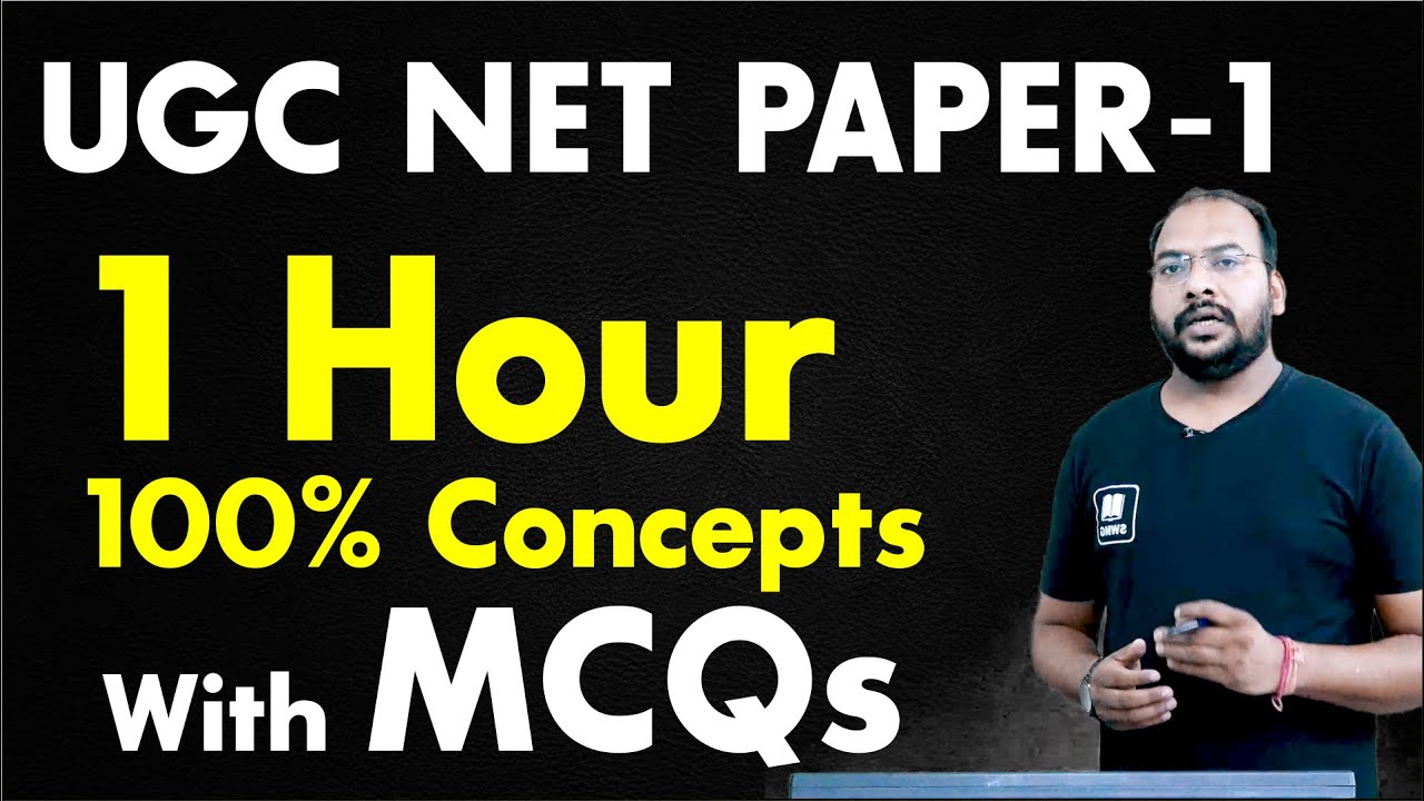UGC NET Paper - 1 MCQs with 100 % important Concepts II NTA NET JRF