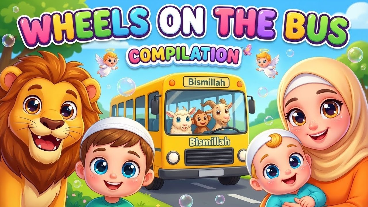 The BEST Islamic Kids Songs Compilation EVER  | Islamic Wheel On The Bus & Mores