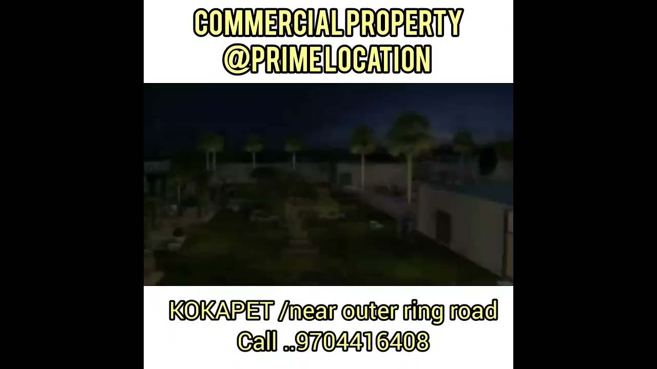 KOKAPET COMMERCIAL PROPERTY,BEST INVESTMENT PLACE, CALL 9704416408