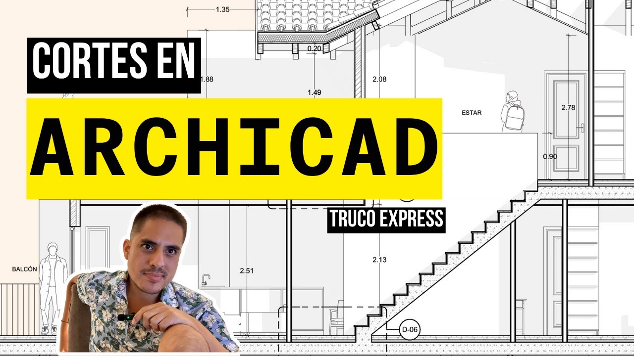 Nombrar a los espacios en los cortes de Archicad
