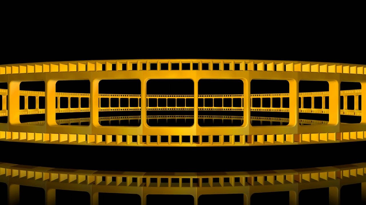 4K Ultra HD Filmstrip Moving Gold Animation 8 AA VFX free footage