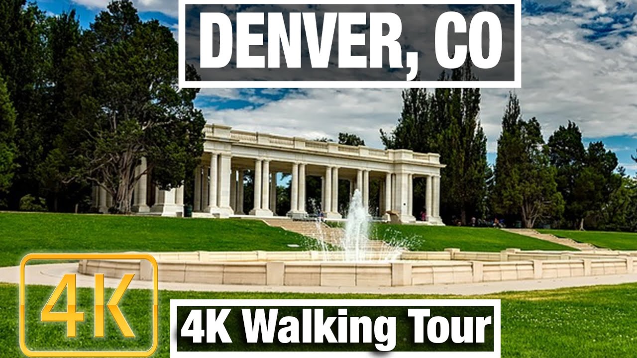 4K City Walks: Denver, Colorado Cherry Creek Area - Virtual Walk Treadmill City guide Vid