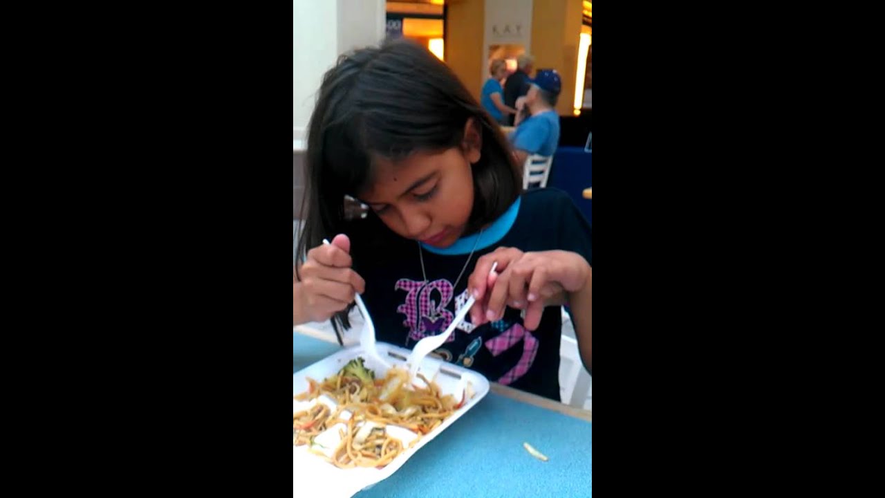 Little Girl Won't Share Her Meal