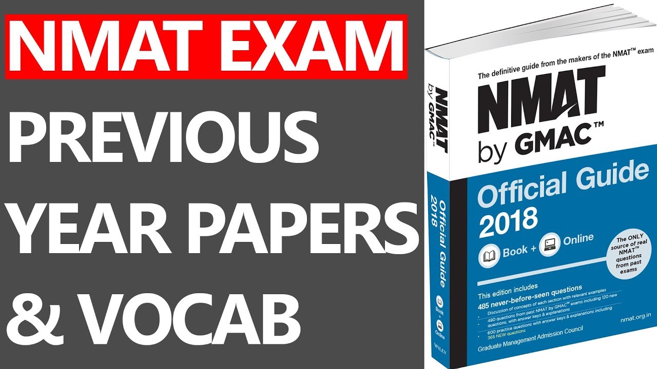 NMAT EXAM PREVIOUS YEAR PAPERS & VOCAB WORDS